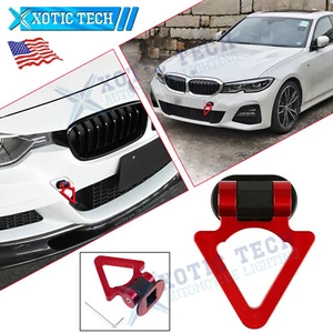 Gancho de remolque para parachoques triángulo pista carreras estilo aspecto decoración para BMW F30 F31 1 pieza - Imagen 1 de 13