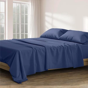 Egyptian Cotton Sheets King Size - 1200 Thread Count 4 PC King Sheets Set Egypti - Picture 1 of 8