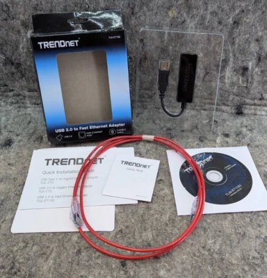🔥New🔥 TRENDnet TU2-ET100 USB to 10 / 100 Mbps Adapter - Image 1 of 4