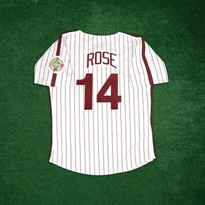 Pete Rose 1984 Philadelphia Phillies Cooperstown Men's Home White Jersey - Picture 1 of 6