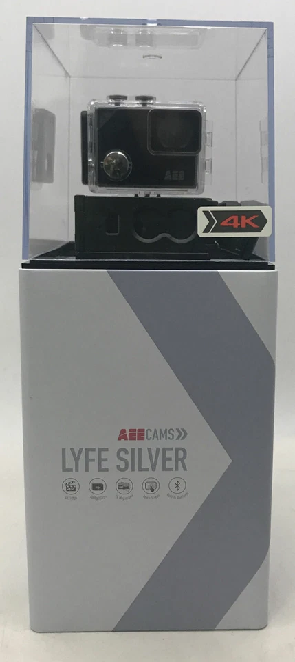 AEE Cams Lyfe Silver 4K 1080p 16 Megapixel Action Camera With Built In Wifi - Image 1 of 1