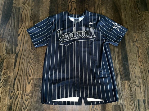 New RARE Vanderbilt Commodores SEC #19 NIKE Baseball Jersey LG Cover