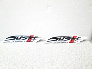 6-1/2" X 1-1/4" PAIR TOYOSHIMA SUSKE RACING PARTS VINYL STICKER DECALS - Bild 1 von 3