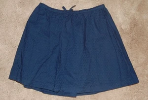 NWOT GAP Kids Girls Cotton Lightweight Skirt Sz 10 Navy blue - Picture 1 of 2