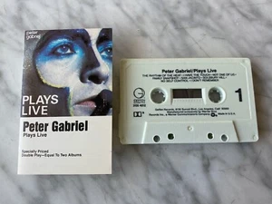 Peter Gabriel Plays Live CASSETTE Tape 1982 Geffen 2G5 4012 Genesis RARE! OOP! - Picture 1 of 3