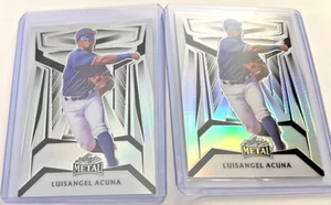 Luisangel Acuna 2023 Leaf Metal #B-22 Silver Prismatic 120 & 121 /189 mets - Picture 1 of 2