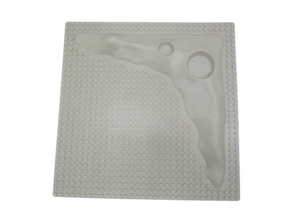 LEGO Vintage Gris Lunar Luna Cráter Placa Base Elevada 32x32 Foto 1 de 4