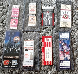 1981-2007 100 (One hundred) NHL Ticket Stubs w/several Stanley Cup EX - Picture 1 of 3
