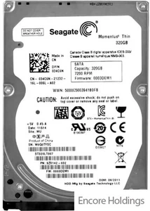 Dell Hard Drive - 320 GB - 7200 RPM - 2.5 Inches - SATA 34C6N - Picture 1 of 1