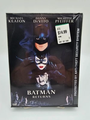 Batman Returns (DVD, 1992) Keaton/DeVito/Pfeiffer FS+WS Snap Case New Sealed - Image 1 of 4