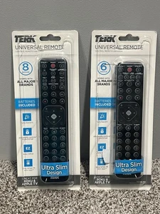 TERK 6 & 8 Device Universal Remote Control for TV DVD Blu-ray Roku Sound Bar - Picture 1 of 7