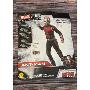 Marvel Studios Ant-Man Muskel Brust Kinderkostüm Medium Größe 8-10 Maske Halloween - Bild 1 von 14