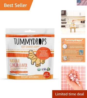 Gengibre natural orgânico do USDA, sem glúten e 33 gotas embaladas individualmente i... - Imagem 1 de 4