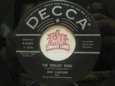Judy Garland – The Trolley Song / Meet Me In St. Louis, Louis, 7" 45 RPM VG (DF) - Image 1 of 2