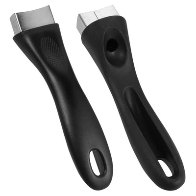 Muova di padella in acciaio inossidabile da 2 pezzi maniglia padella robusta - Immagine 1 di 4