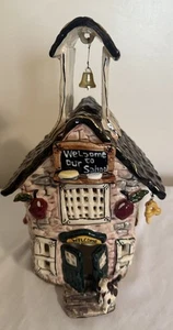 Blue Sky Clayworks “Heather Goldminc” Schoolhouse Candle Holder - Picture 1 of 8