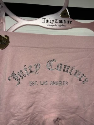Conjunto de 3 Calcinhas Curtas Juicy Couture Menino Tamanho XL Sexy Strass Traseiro Novo com etiquetas - Imagem 1 de 4