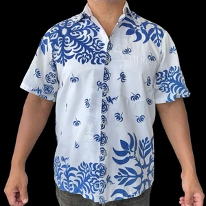 Mamo Howell by Hilo Hattie Aloha shirt full button front Hawaiian quilt Medium - Picture 1 of 6
