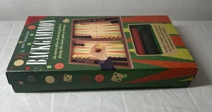 Jon Tremaine Backgammon & Draughts Games Set With Illustrated Playing Guide Book - Picture 1 of 11