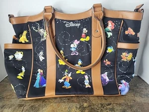Disney Bradford Exchange "Carry The Magic" Purse Tote Black Bag Tinkerbell Charm - Picture 1 of 11