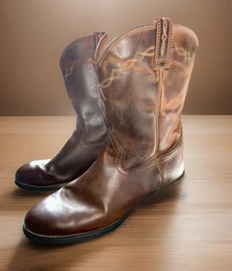 Herren Ariat Heritage Roper Cowboy Western Stiefel Leder Gr. 11,5 EE - Bild 1 von 12