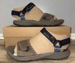 Merrell Sandals Womens 10 Bravada Backstrap Shoes Hiking Trail Brindle Navy Blue - Picture 1 of 14