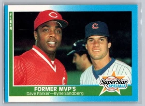 1987 Fleer Former MVP's Parker & Sandberg #639 - Picture 1 of 2