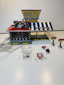 Department 56 Gus’s Drive-In #56-55067 Original Snow Village Tested - Picture 1 of 14