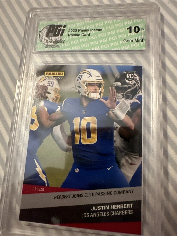 2020 Panini Instant NFL - Justin Herbert #162 /497 (RC) - Image 1 of 1