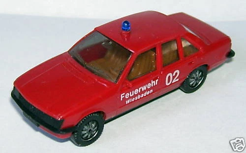 Micro Herpa Ho 1/87 Opel Rekord Berlina 2 E Pompieri Feuerwehr Wiesbaden #4053 - Immagine 1 di 1
