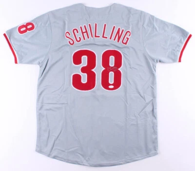 Curt Schilling Signed Philadelphia Phillies Jersey (JSA COA) World Series MVP 01 - Image 1 of 4