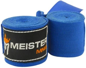 MMA Meister 275cm Junior Elasticity Cotton bandage Blue - Picture 1 of 1