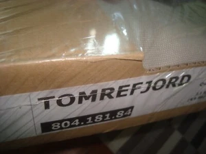 IKEA TOMREFJORD Bezug nur für Queen Bettgestell Dimmelsvik beige 80418184 NEU Neu im Karton - Bild 1 von 10