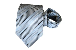 GIORGIO ARMANI TIE MEN'S TIE BLUE/STRIPED WIDTH: 3.7/8" LENGTH: 57" - Picture 1 of 3