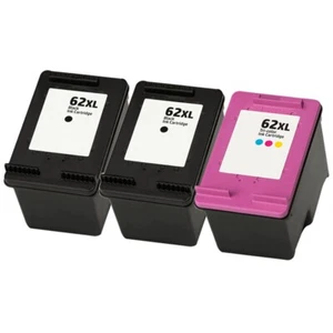 3 Ink Cartridge Fit for HP Envy 5540 eAiO 5541 eAiO 5542 eAiO 62XL - Picture 1 of 5
