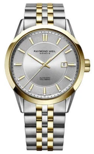 Raymond Weil Freelancer Automático Dos Tonos Acero Fecha Reloj de Hombre - Imagen 1 de 3