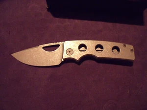 OZ Machine Co Roosevelt Speedholes - Stonewashed Titanium / Elmax Blade - Picture 1 of 14