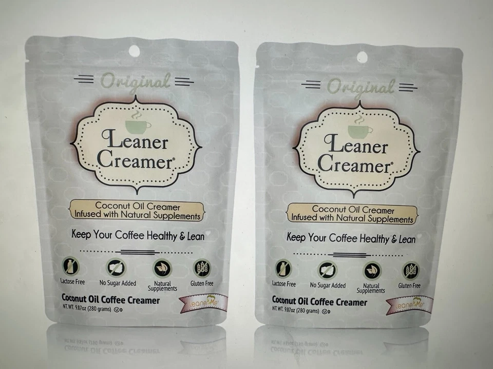 Crema magra crema de coco con ingredientes superalimentos - paquete de 2 no lácteos Foto 1 de 1