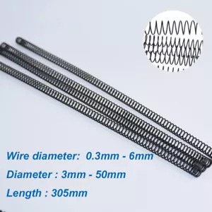 305mm Druckfedern Federstahl Rückstellfeder Feder Drahtstärke 0.3-6mm AD 3-50 mm - Picture 1 of 9