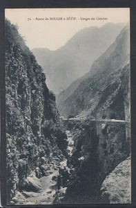 Algeria Postcard - Route De Bougie a Setif - Gorges Du Chaabet T6024 - Picture 1 of 2