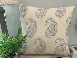SALE Peony and Sage Kashmir cushion cover with Susie Watson reverse 40cmx40cm - Picture 1 of 7