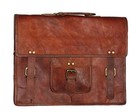 1 Side Pouch Brown Leather Motorcycle Side Pouch Saddlebags 15" Bag Panniers
