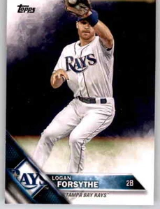 2016 Topps Series 1 Logan Forsythe tarjeta base MLB PWE conjunto rayos break #216 - Imagen 1 de 2
