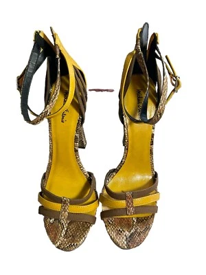 "Tacones Michael Antonio 5"" imitación piel de serpiente gladiador atrevido coqueta defecto plz L&R" Foto 1 de 4