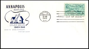 984-8 Annapolis 300th yr FDC - House of Farnam Cachet, Unaddressed, OF, VFC. - Bild 1 von 3