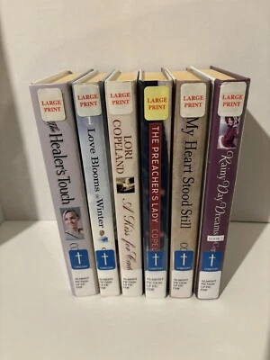 Lori Copeland Christian Romance Fictional Lot Of 6 H/C Large Print Ex-Library Foto 1 de 4