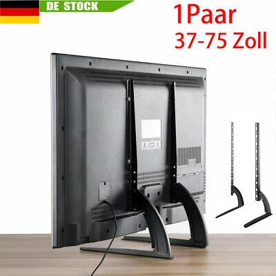 37-75 Zoll TV Ständer Fernseher Standfuß Universal Höhenverstellbar Halterung DE - Bild 1 von 4