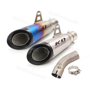 51mm Exhaust Mid Link Pipe Muffler Silencer Slip On For Kawasaki ZX4R ZX4RR 2023 - Bild 1 von 12
