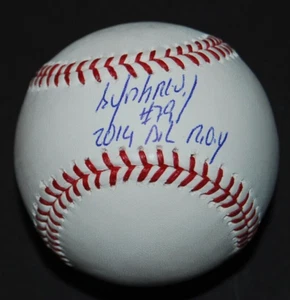 JOSE ABREU SIGNED OFFICIAL MLB BASEBALL W/ 2014 AL ROY INSC - WHITE SOX - PSA - Picture 1 of 2