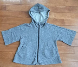 Old Navy Gray sweater size 5 years Small Girls (6-7) Zip Up Hoodie 3/4 Sleeves - Picture 1 of 6